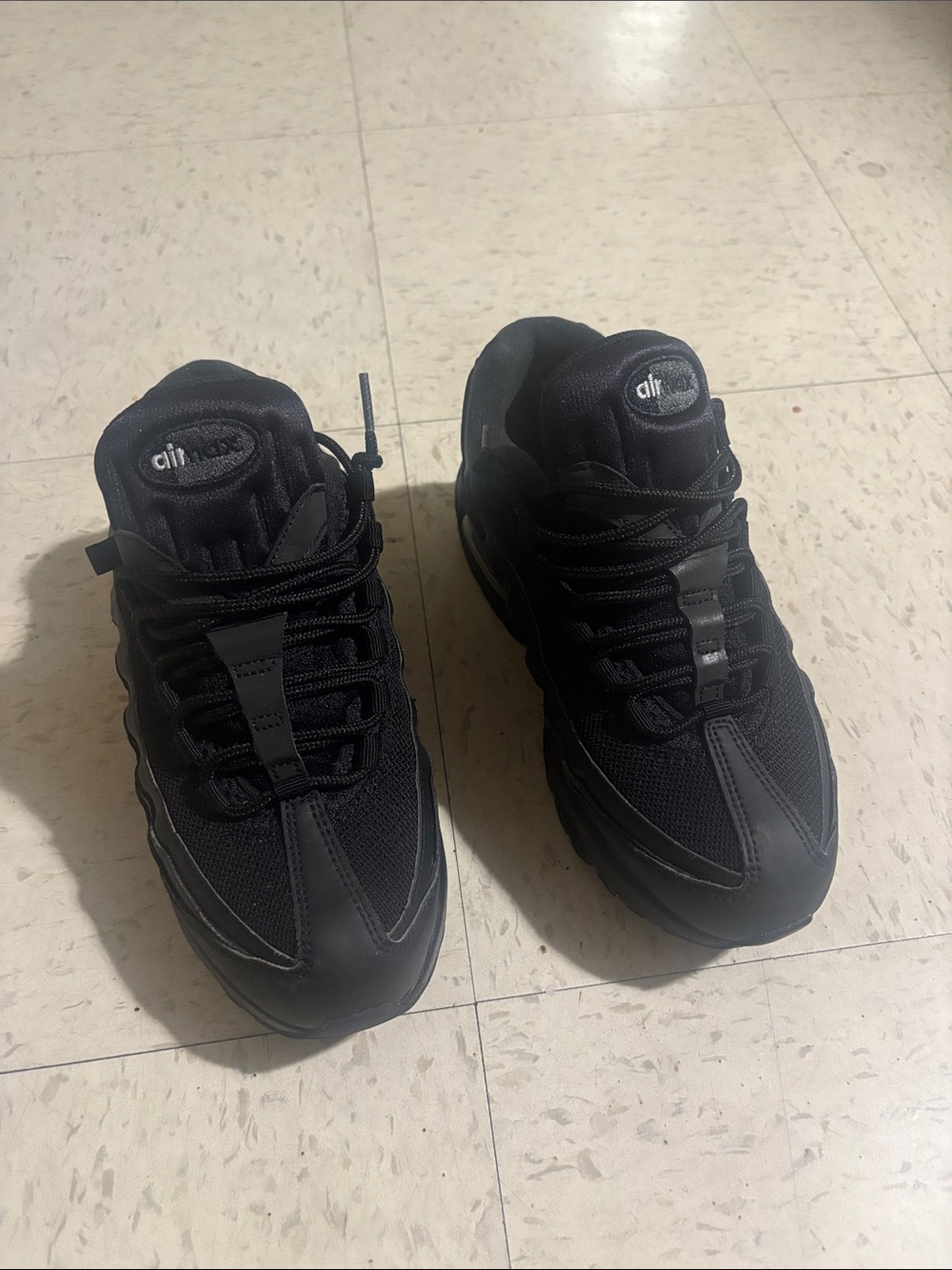 Boy’s Black Air Max 95 Athletic Sneakers